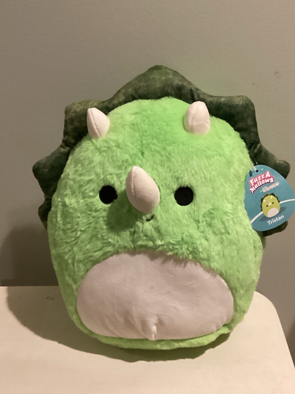 Fuzz A Mellows Tristan Green Triceratops Squishmallows